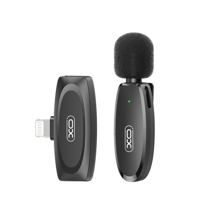 Lavaliermikrofon XO Design MKF08B, Lightning, Schwarz
