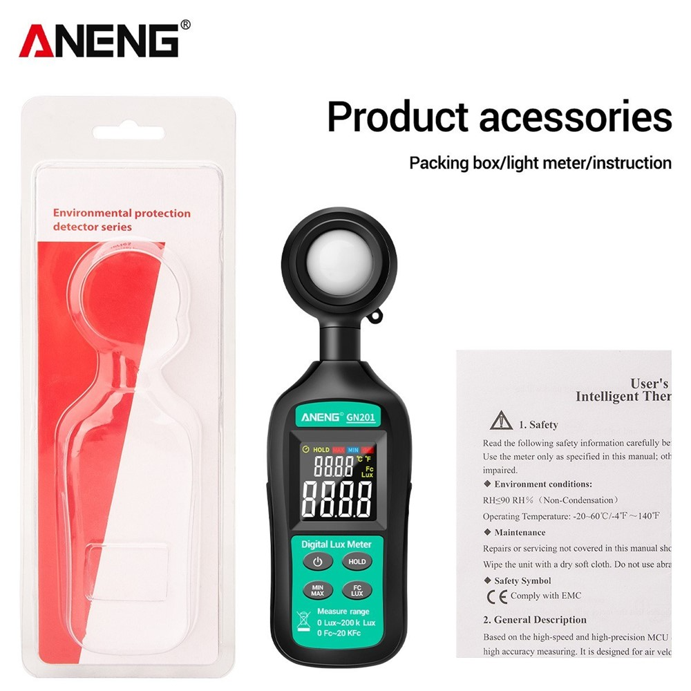 Digitales Luxmeter ANENG GN201
