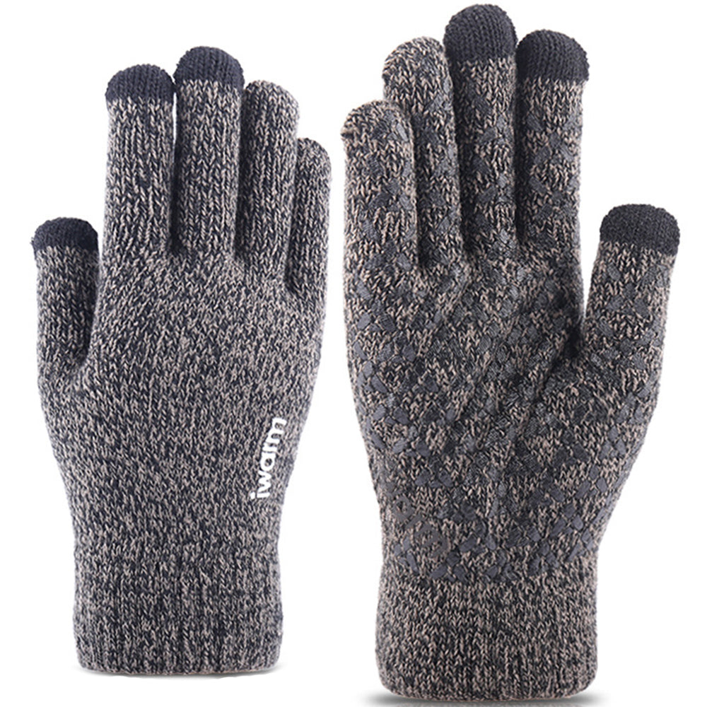 Winter-Touchscreen-Handschuhe Iwarm ST0005, Größe 21cm, Grau