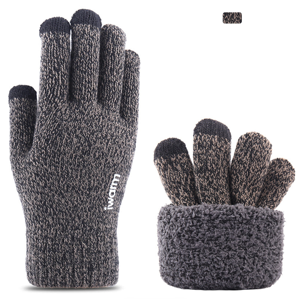 Winter-Touchscreen-Handschuhe Iwarm ST0005, Größe 21cm, Grau