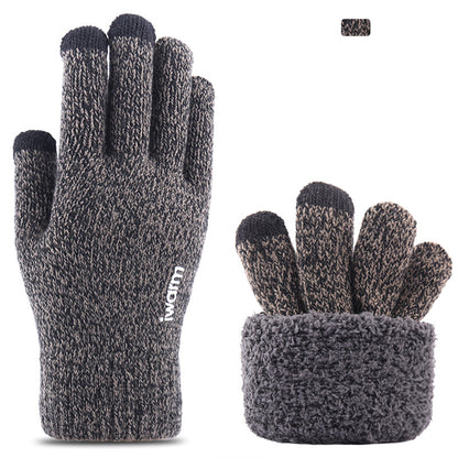 Winter-Touchscreen-Handschuhe Iwarm ST0005, Größe 21cm, Grau