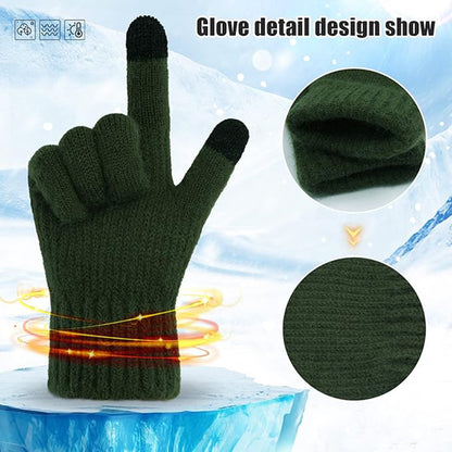 Unisex Techsuit ST0012 Winter Touchscreen Gloves, Size 22cm, Gray