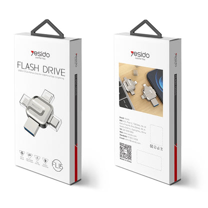 Externer Speicher USB-A 3.0 / Lightning / USB-C / microUSB Yesido FL15, 16Gb