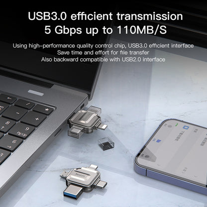 Externer Speicher USB-A 3.0 / Lightning / USB-C / microUSB Yesido FL15, 16Gb