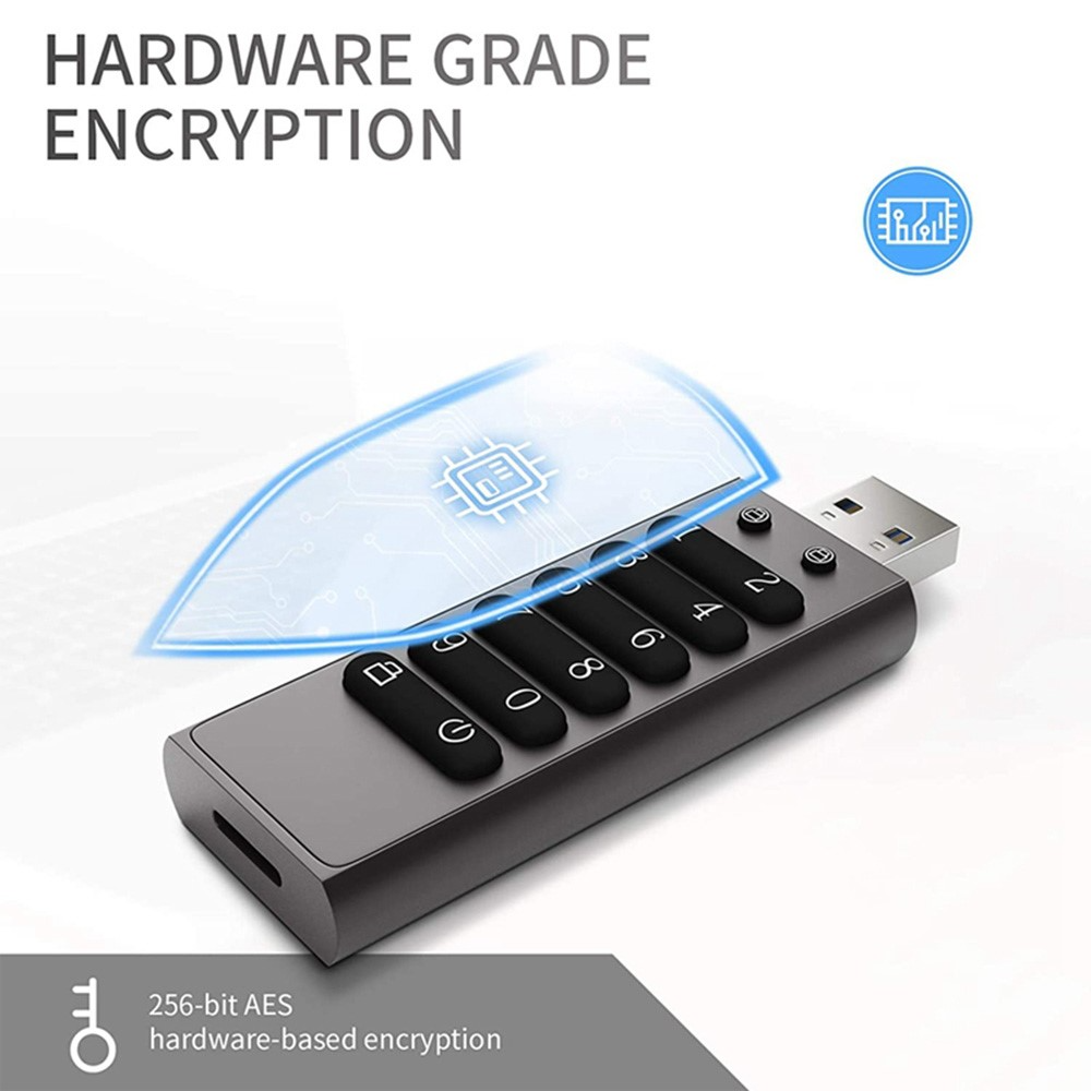 Externe Speicher USB-A 3.0 OEM XC002 KeySecure, 64Gb