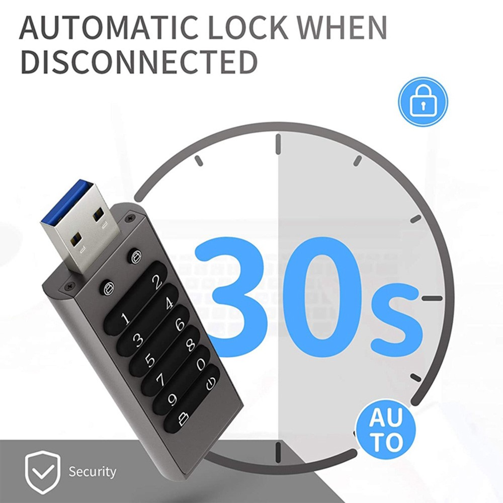 Externe Speicher USB-A 3.0 OEM XC002 KeySecure, 64Gb