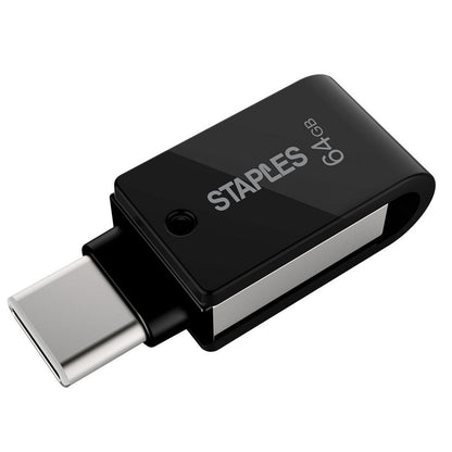 Externer Speicher USB-A 3.1 / USB-C Staples K23, 64Gb EKMMD64GK233CST