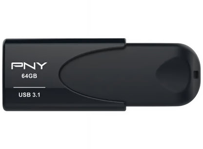 External USB-A 3.1 Memory PNY Attache 4, 64Gb FD64GATT431KK-EF