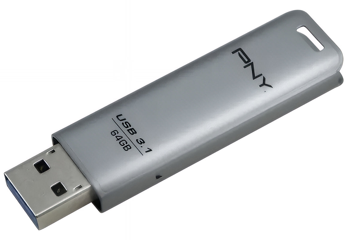 Externe Speicher USB-A 3.1 PNY Elite Steel, 64Gb FFD64GESTEEL31G-EF
