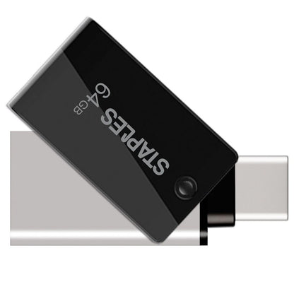 Externer Speicher USB-A 3.1 / USB-C Staples K23, 64Gb EKMMD64GK233CST