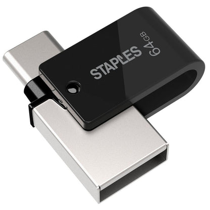 Externer Speicher USB-A 3.1 / USB-C Staples K23, 64Gb EKMMD64GK233CST