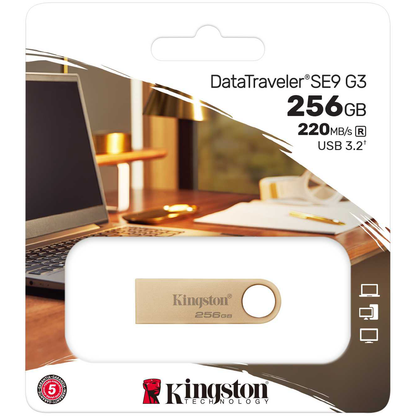 Externer Speicher USB-A 3.2 Kingston DT SE9 G3, 256 GB DTSE9G3/256 GB