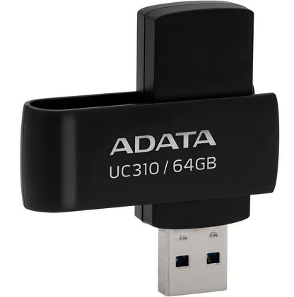 Externe USB-A 3.2 Speicher Adata UC310, 64GB UC310-64G-RBK