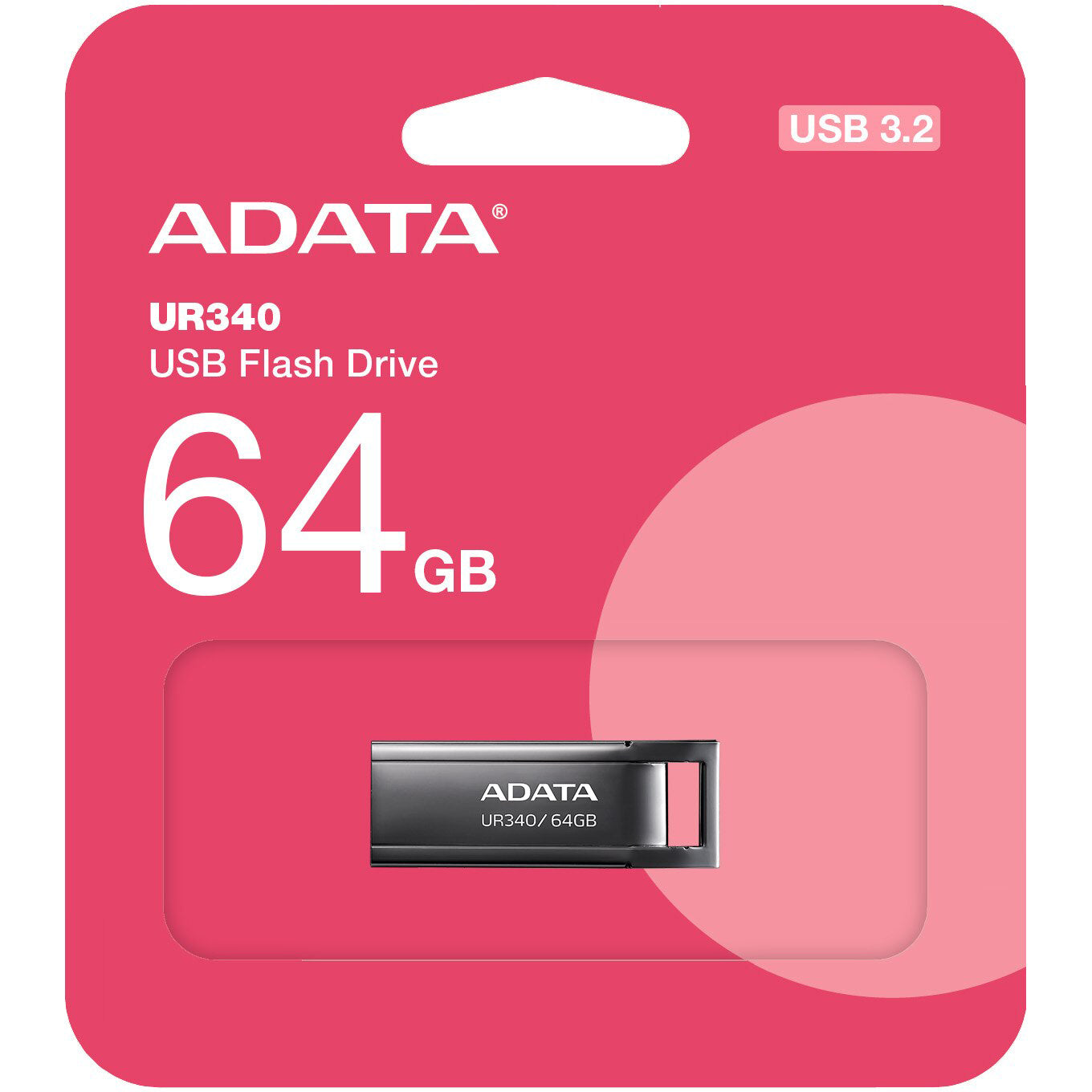 Externer Speicher USB-A 3.2 Adata UR340, 64 GB AROY-UR340-64GBK