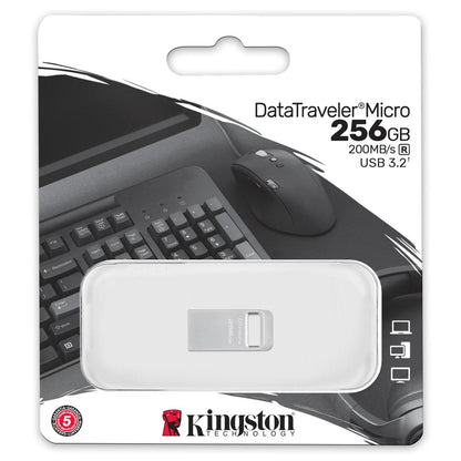 Externer Speicher USB-A 3.2 Kingston Micro G2, 256 GB DTMC3G2/256 GB