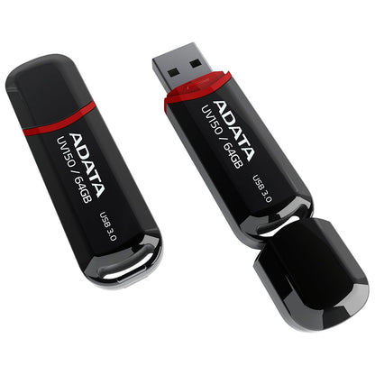 Externer USB-A-3.2-Speicher Adata UV150, 64 GB AUV150-64G-RBK