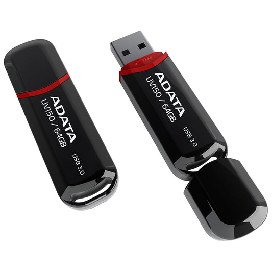 Externer USB-A-3.2-Speicher Adata UV150, 64 GB AUV150-64G-RBK