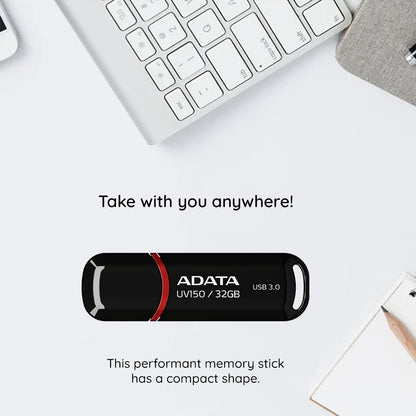 Externer USB-A-3.2-Speicher Adata UV150, 64 GB AUV150-64G-RBK
