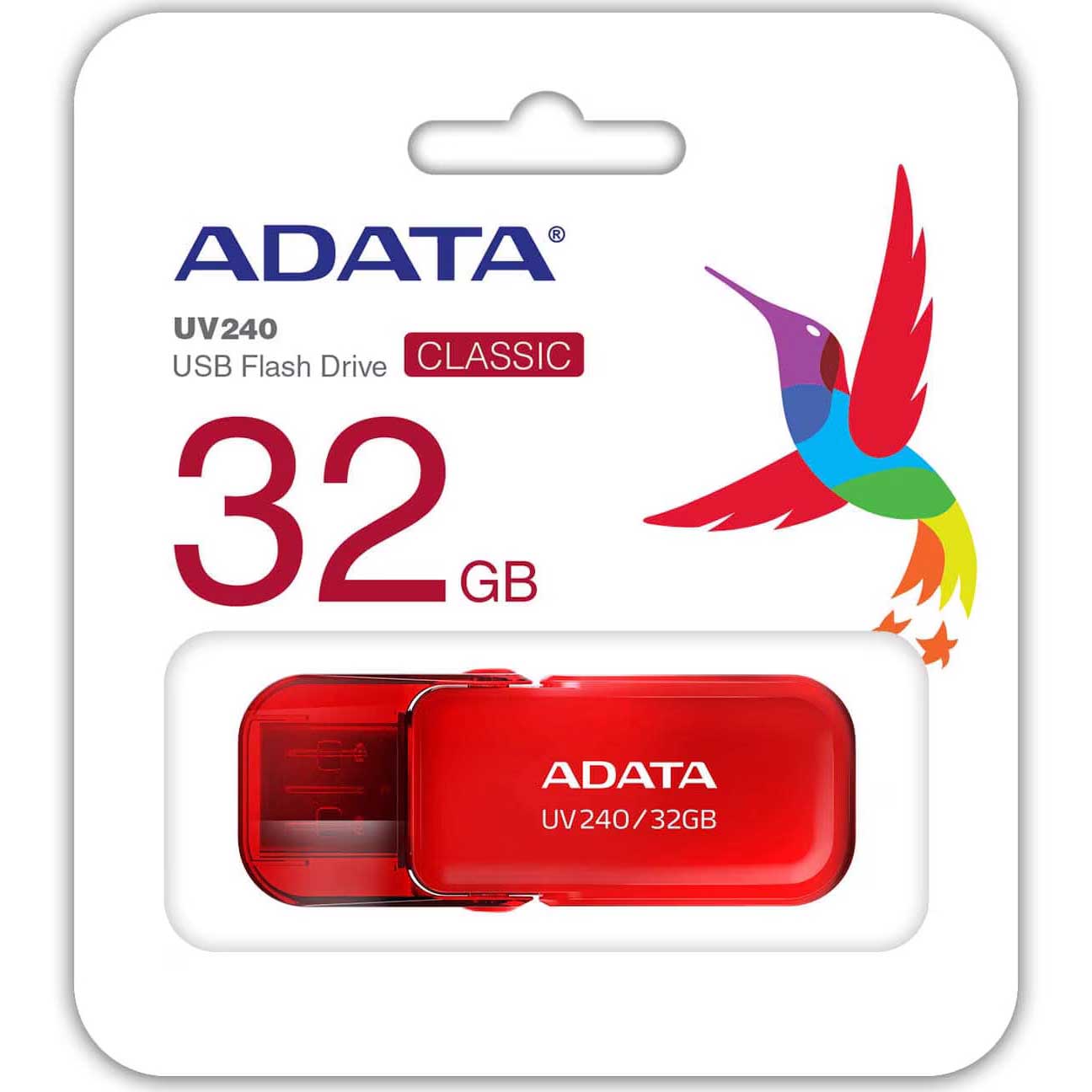 Externer USB-A-Speicher Adata UV240, 32 GB AUV240-32G-RRD