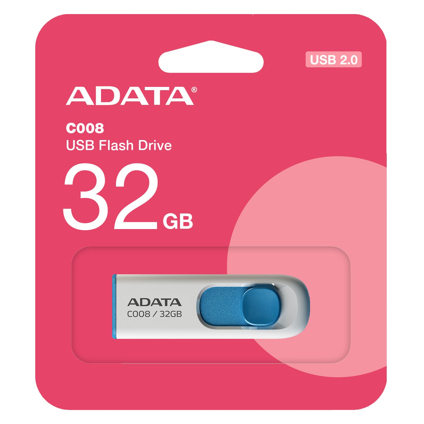 External USB-A Memory Adata C008, 32Gb AC008-32G-RWE