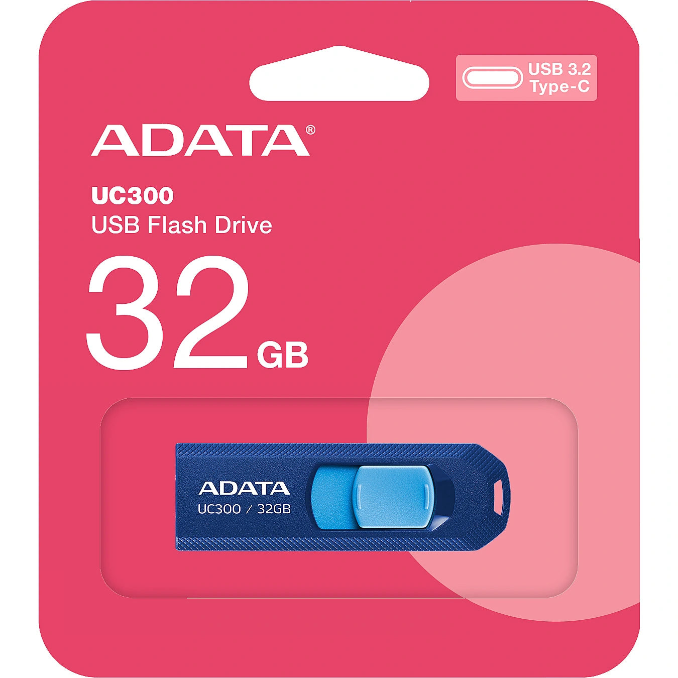 Externer USB-C-Speicher Adata UC300, 32 GB ACHO-UC300-32G-RNB