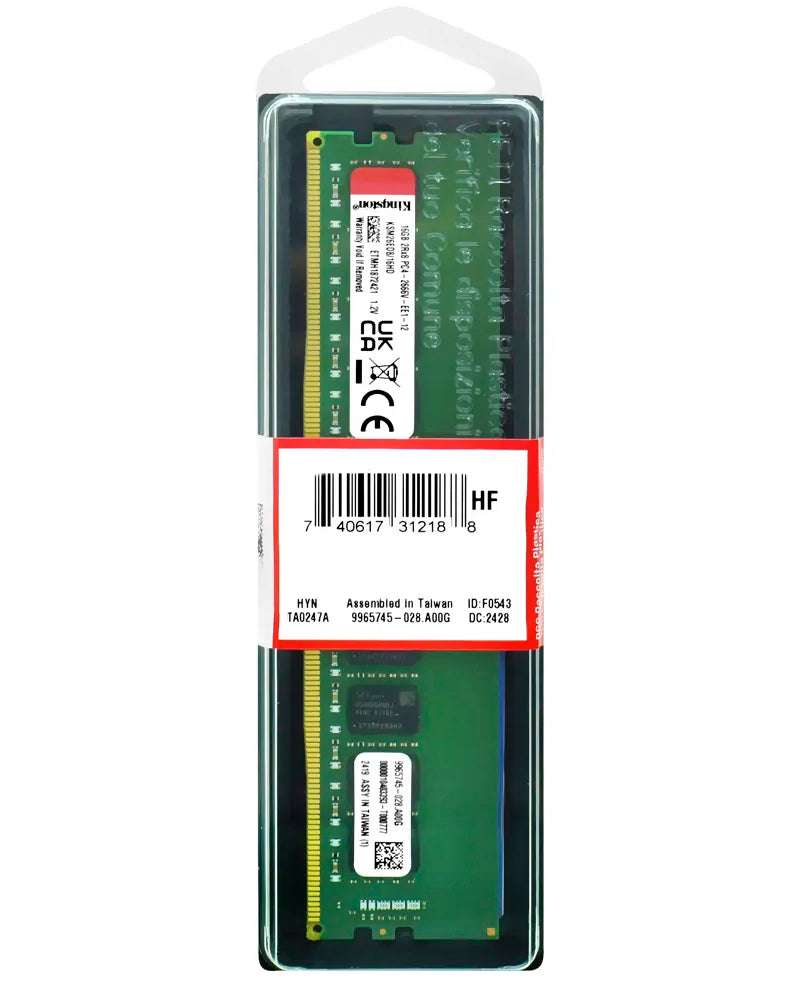 Kingston ValueRAM Arbeitsspeicher, DDR5, 8GB, 5600MHz KVR56U46BS6-8