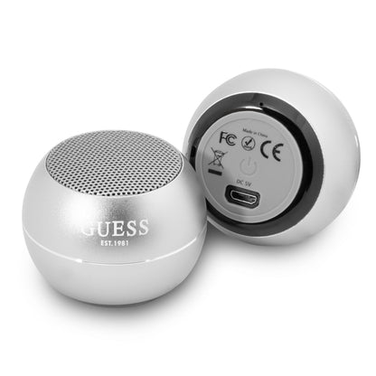 Tragbarer Bluetooth-Lautsprecher Guess, 3W, Silber