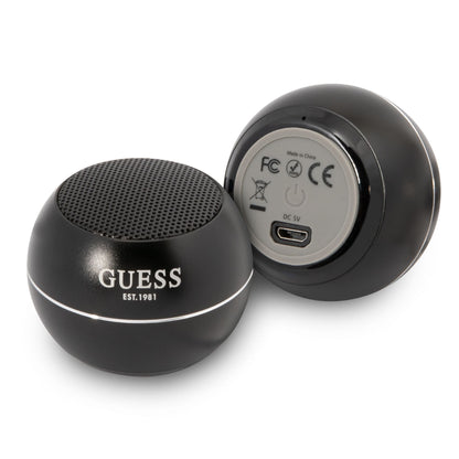 Tragbarer Bluetooth-Lautsprecher Guess, 3W, Schwarz