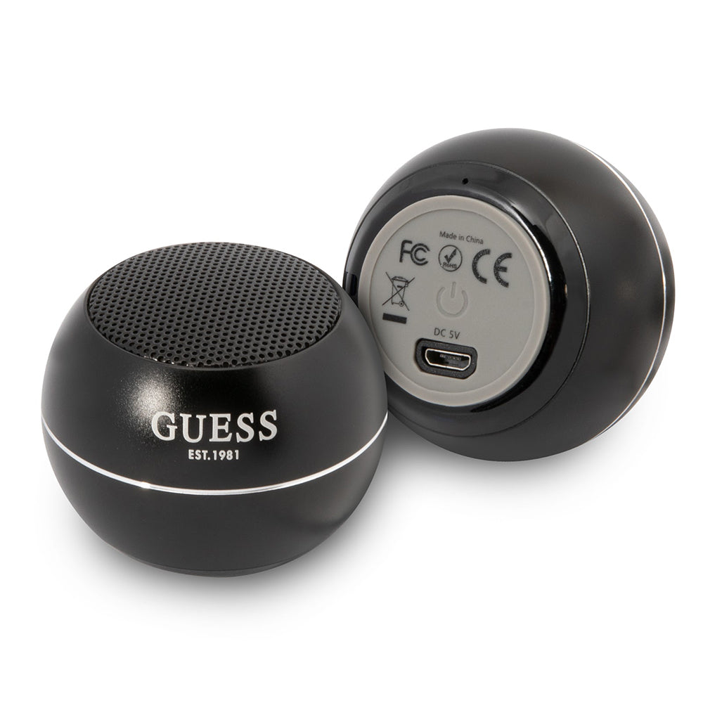 Tragbarer Bluetooth-Lautsprecher Guess, 3W, Schwarz