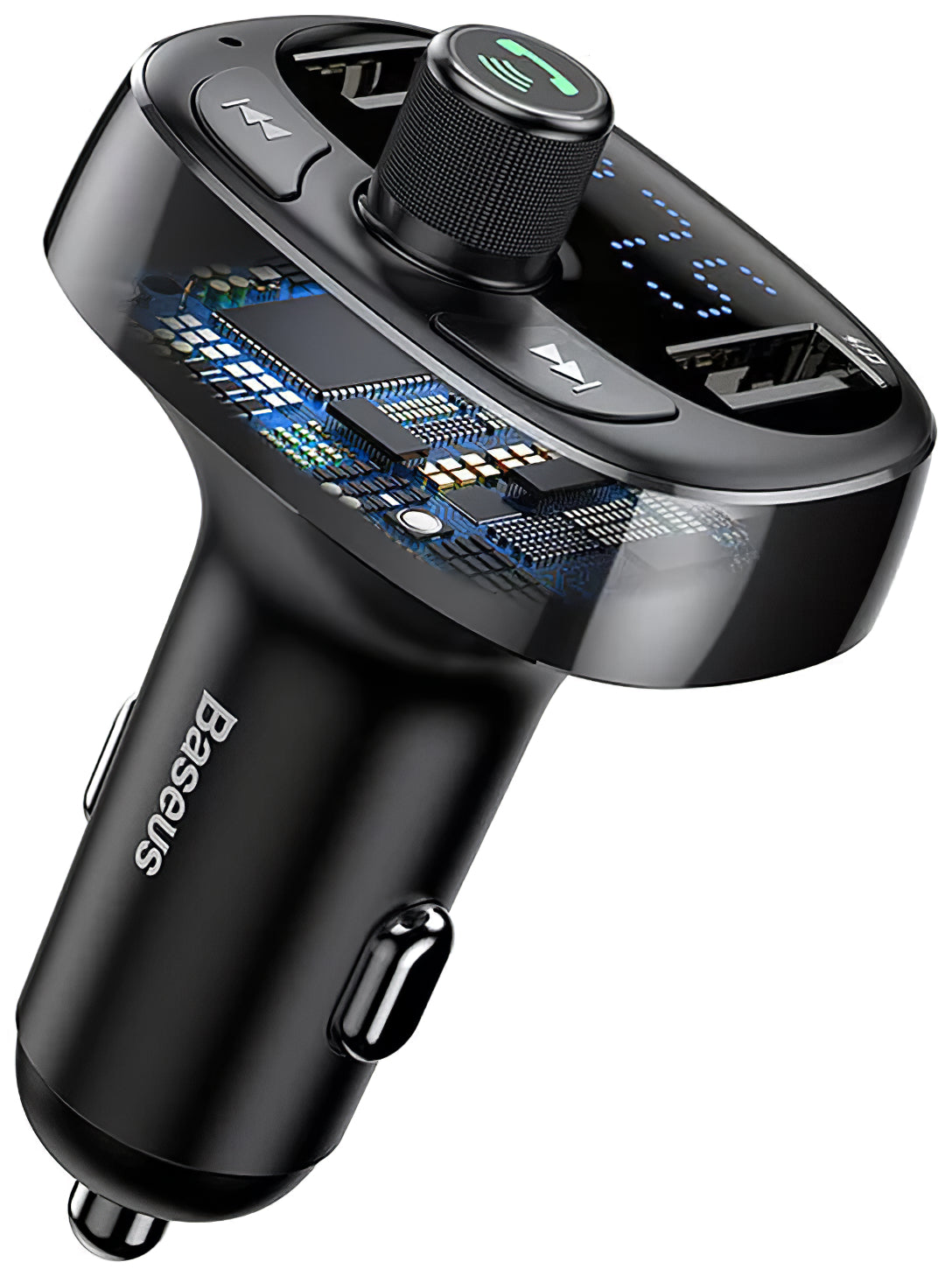 Baseus S-09 Bluetooth FM-Modulator, 2 x USB-A – 1 x microSD