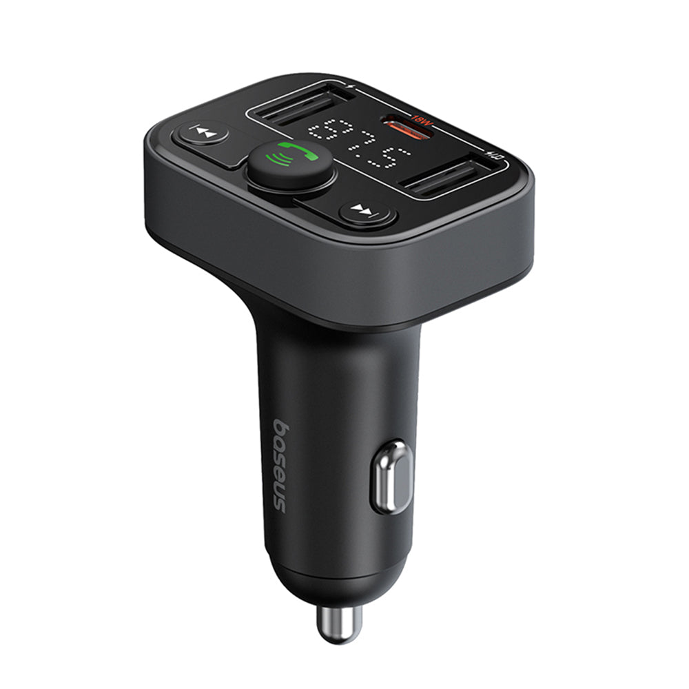 FM Bluetooth Modulator Baseus S-09 Lite, 2 x USB-A - 1 x USB-C C10762300113-00