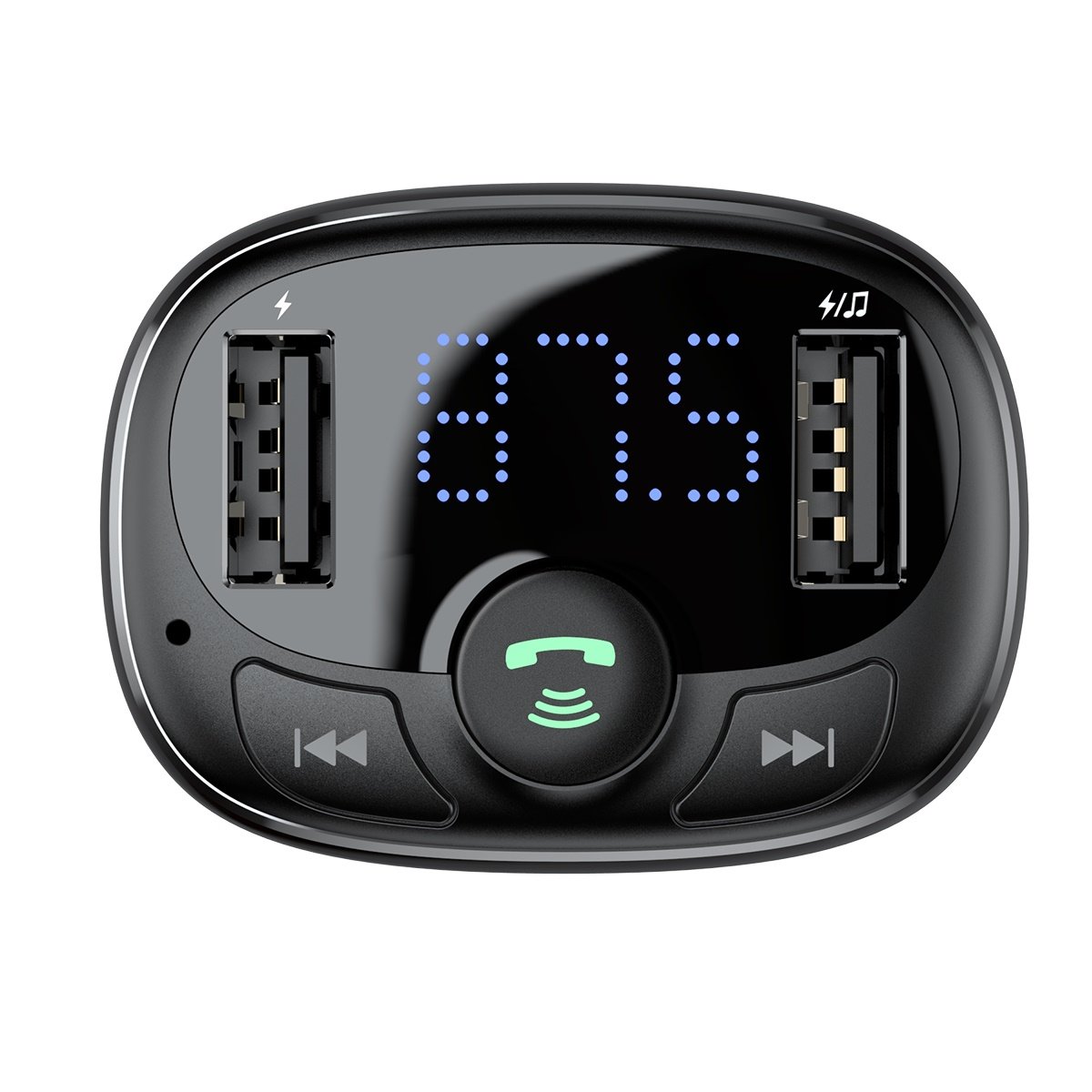 Baseus S-09A Bluetooth FM-Modulator, 2 x USB-A – 1 x microSD