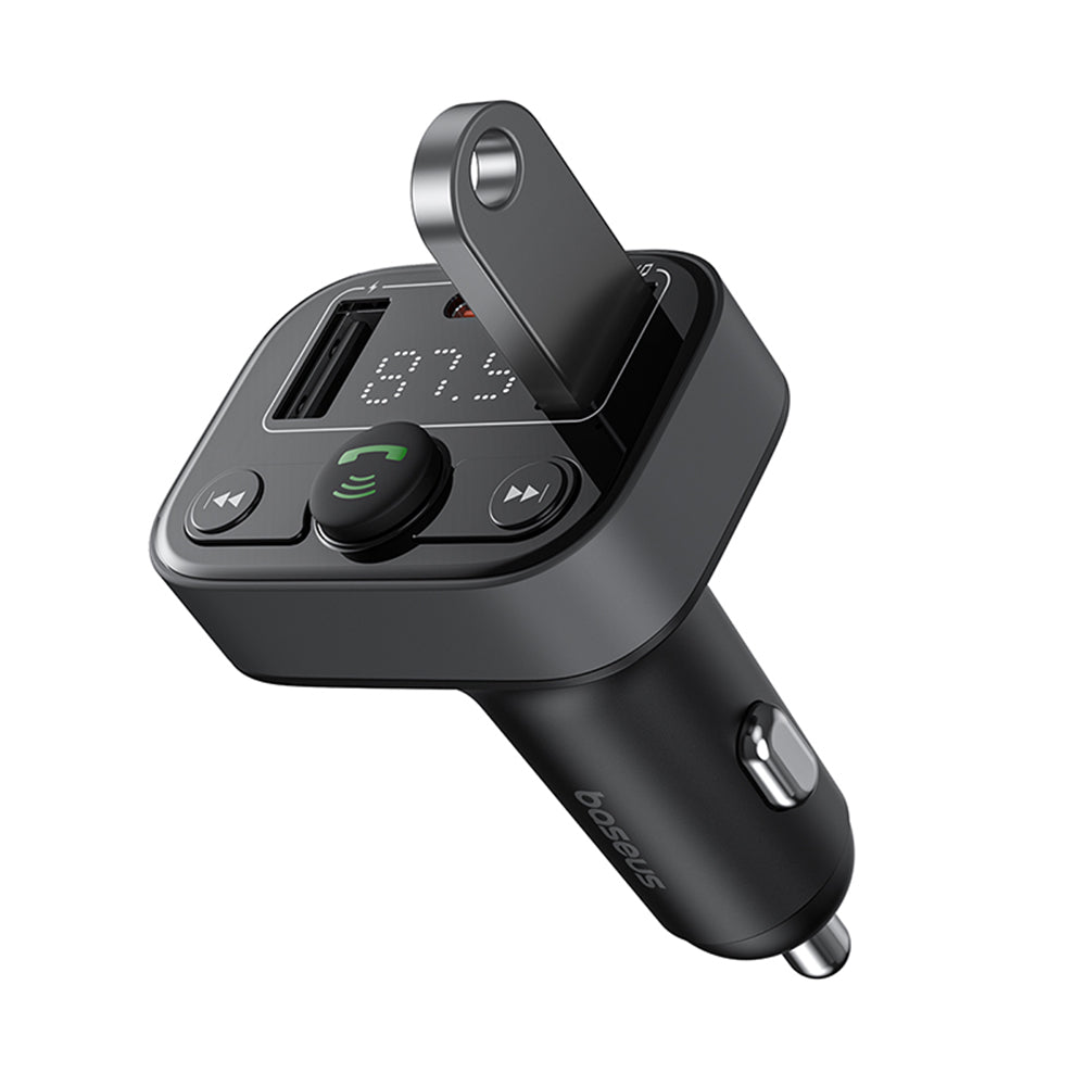 FM Bluetooth Modulator Baseus S-09 Lite, 2 x USB-A - 1 x USB-C C10762300113-00
