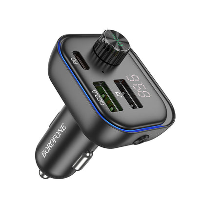 Borofone BC54 Bluetooth FM-Modulator, 2 x USB-A – 1 x USB-C