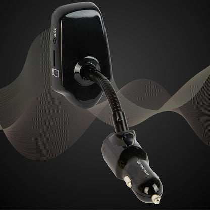 FM Bluetooth Modulator Techsuit MFM4, 1 x USB-A - 1 x 3,5mm - 1 x microSD, Schwarz