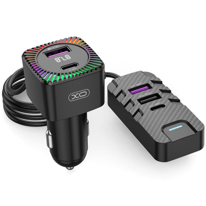 Bluetooth XO Design BCC13 FM-Modulator, 2 x USB-C – 3 x USB-A