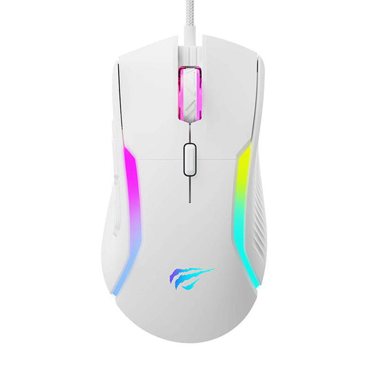 Gaming-Maus Wired USB HAVIT MS1033, RGB, 800DPI - 8000DPI, Weiß