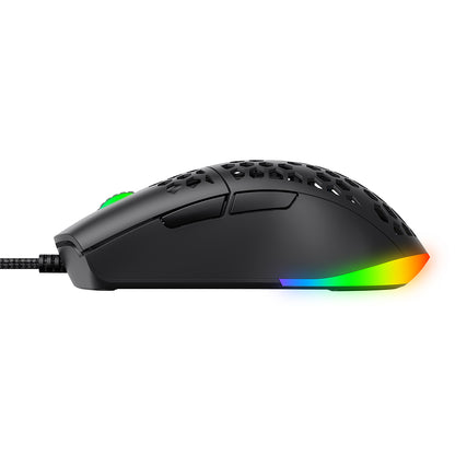 HAVIT MS1036 Wired USB Gaming Mouse, RGB, 1200DPI - 7200DPI, 1.6m, White