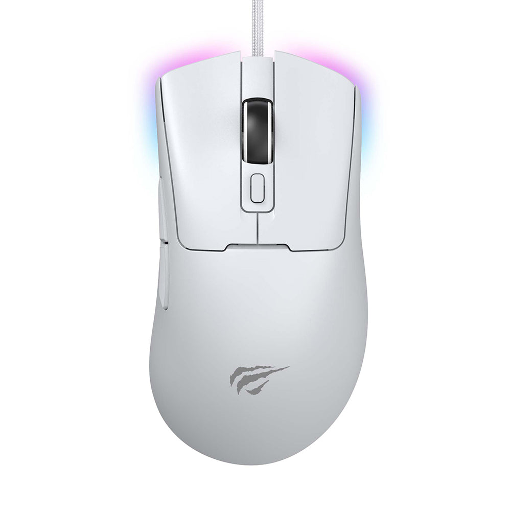 Gaming-Maus Wired USB HAVIT MS966, RGB, 800DPI - 12000DPI, 1.6m, Weiß