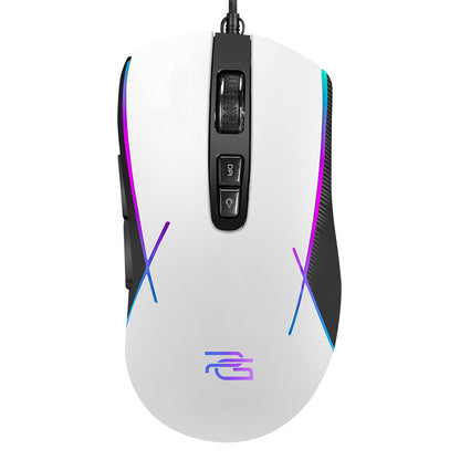 Proove Defiant Wired USB Gaming Mouse, RGB, 7200DPI, White CMDE00000101