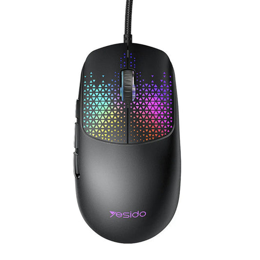 Gaming-Maus Wired USB Yesido KB32, RGB, 7200DPI, Schwarz