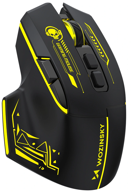 Wireless Gaming Mouse WZK WMGB-1181, 3200DPI, Black Yellow