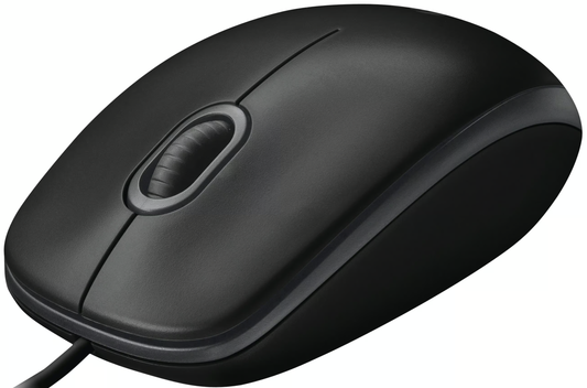 Wired USB Mouse Logitech B100, 1000DPI, Black 910-003357
