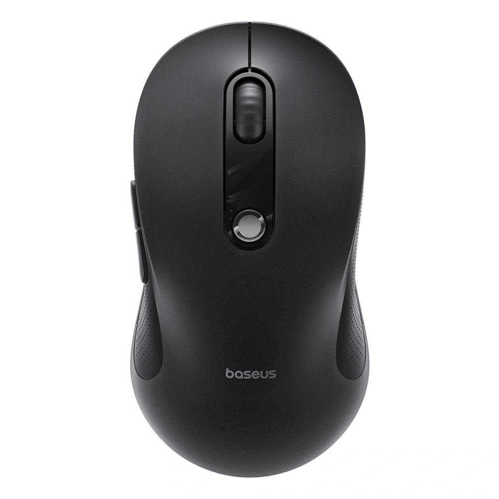 Wireless Mouse Baseus F02, 1600DPI, BT / Wi-Fi, Black B0203203