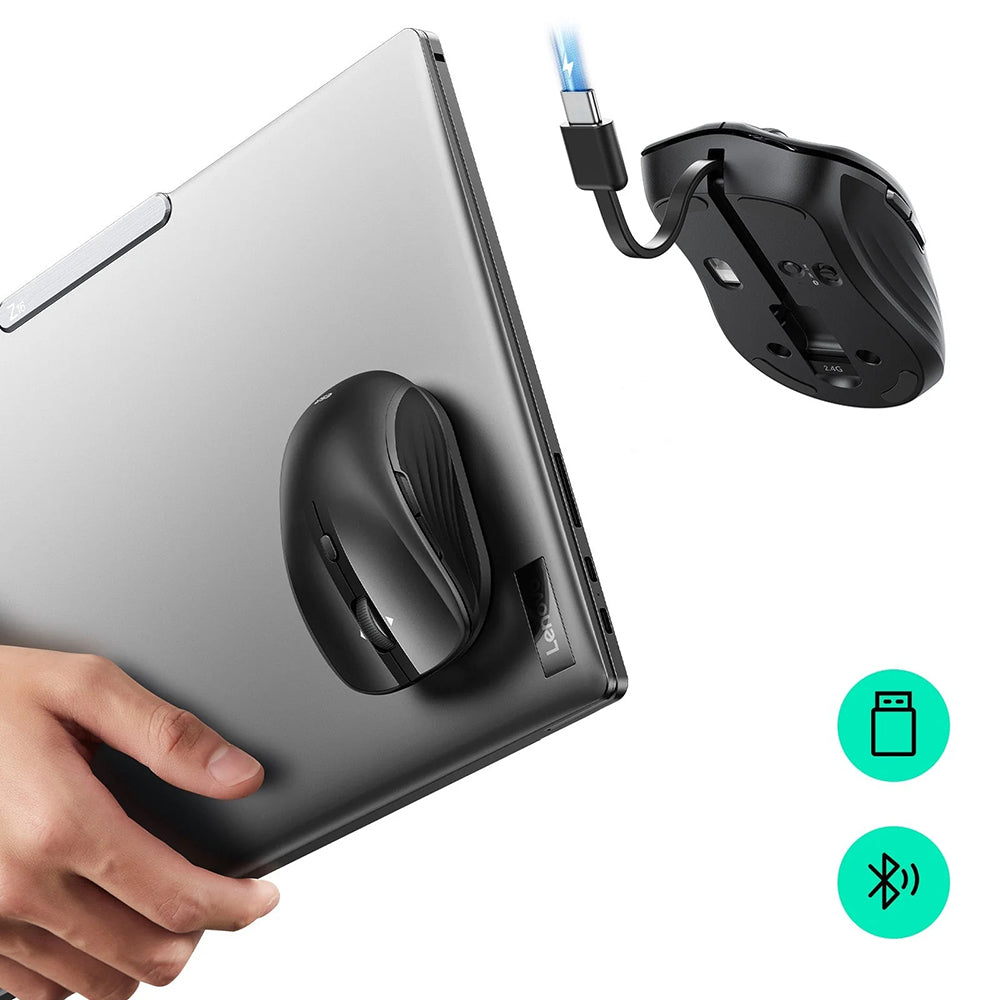 Wireless-Maus ESR MagMouse, 800DPI - 4800DPI, BT / Wi-Fi, Schwarz