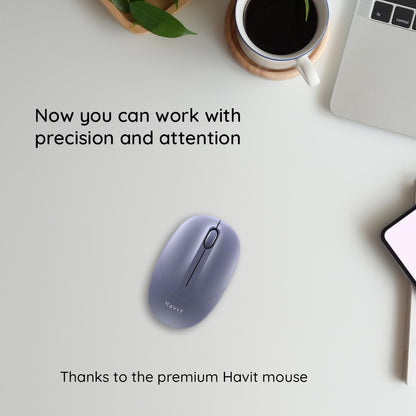 Mouse Wireless HAVIT MS54GT, 1600DPI, Grün