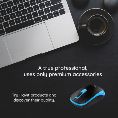 Wireless-Maus HAVIT MS626GT, 1200DPI, Schwarz Blau