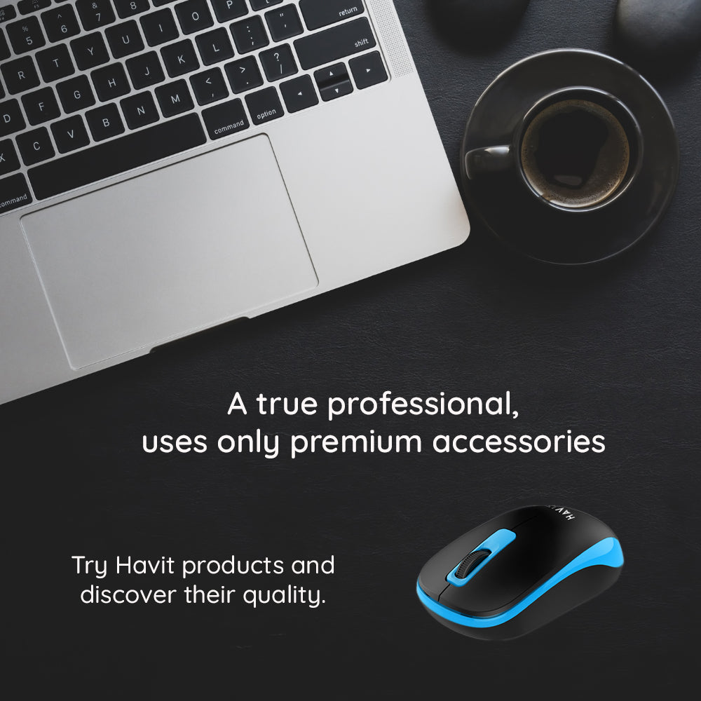 Wireless-Maus HAVIT MS626GT, 1200DPI, Schwarz Grau
