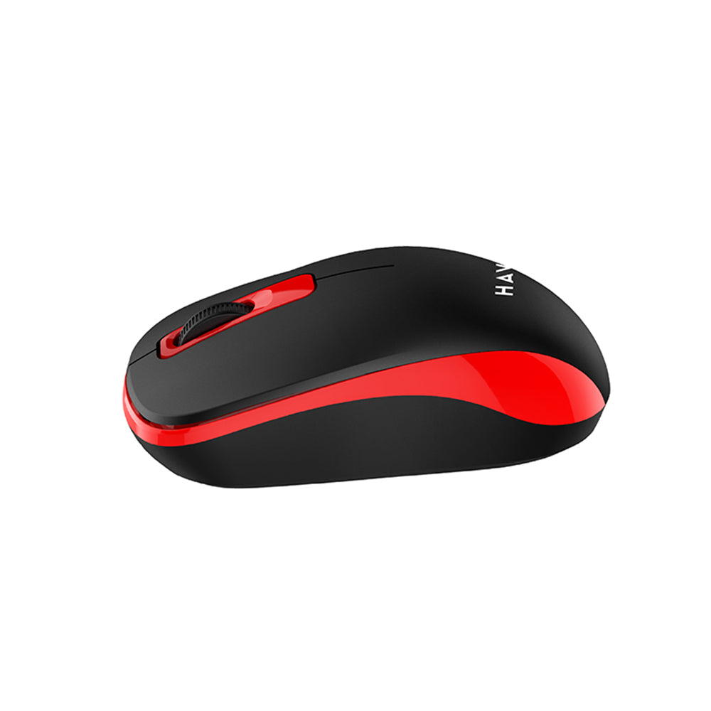 HAVIT MS626GT Wireless Mouse, 1200DPI, Black Red