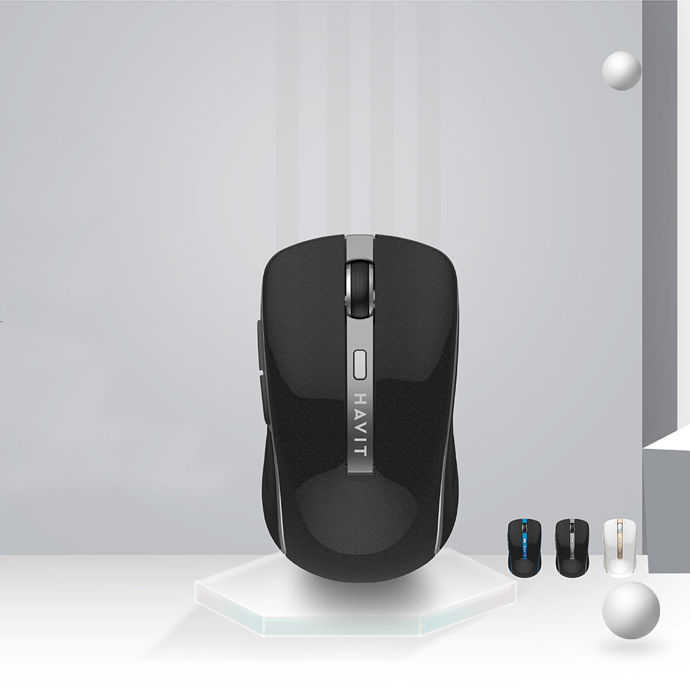 Wireless-Maus HAVIT MS951GT, 1000DPI - 1600DPI, Weiß Gold